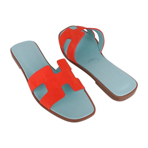 Hermes Oran Rose Sorbet Doblis (Suede) Sandal 36.5